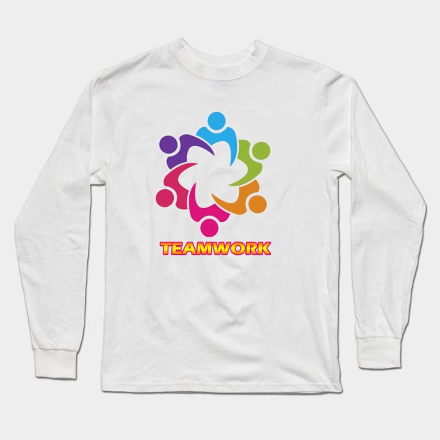 Teamwork Long Sleeve T-Shirt by iQdesign